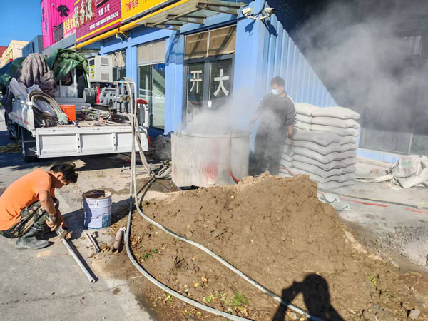 康巴什顶管注浆加固